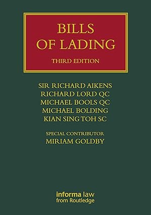 Bills of Lading (3rd Edition) BY Aikens - Epub + Converted Pdf